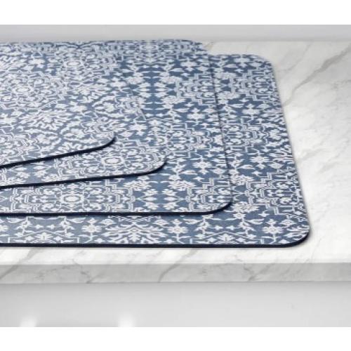Multi-Purpose Printed Kitchen Mats, 4-pack
