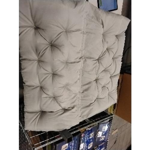 Swing Replacement Cushions for Outdoor: 2-3 Seater Waterproof Porch Bench Cushion with Backrest and Ties - 4 Thick Swing Cushion for Garden Patio Backyard Loveseat