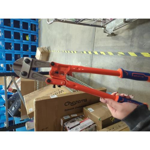 Edward Tools Bolt Cutter 18” - Heavy Duty Forged T8 Steel Blade Cuts Steel Wire, Chain Link Fence, Metal Rods, Screws, Locks, Small padlocks Cutters Ergonomic Rubber Grip Handle