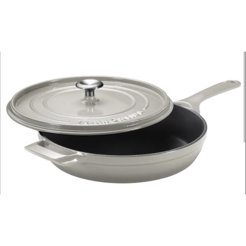 Tramontina 12 Enameled Cast Iron Skillet with Lid | Costco