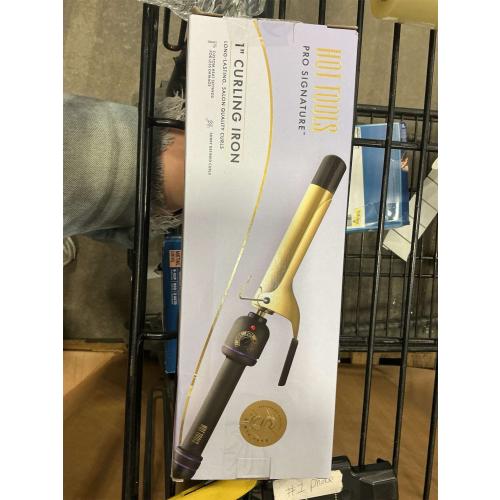 Hot Tools Pro Artist 24K Gold Extra Long Curling Iron | Long Lasting, Defined Curls (1 in)