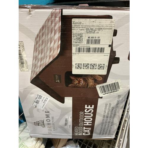 Outdoor Cat House - Heated Cat House for Outside - Waterproof & Insulated for Outdoor Cats - Elevated Design for Warm, Safe Shelter - Easy Assembly - Suitable for Feral Cats in Winter