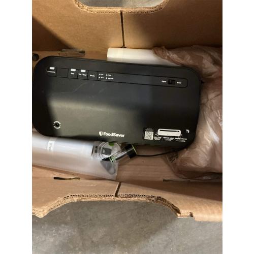 FoodSaver Vacuum Sealer Machine, Automatic Bag Detection, Sous Vide Friendly, with sealer bags, roll, handheld vacuum sealer, black ‼️possibly stains missing or broken item ‼️