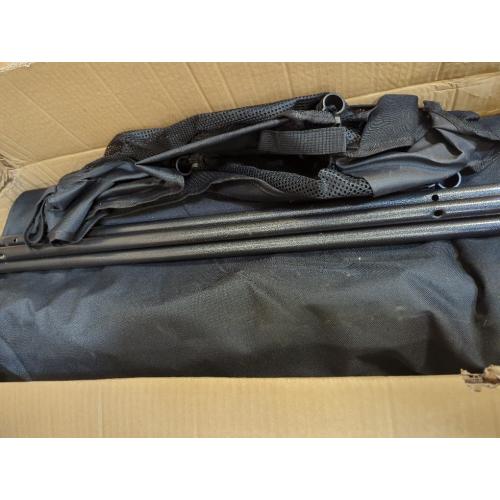 Lightweight Aluminum Folding Camping Table (47” x 21.65” x 26.7”), Portable Roll-Up Design for Outdoor, Camping, Beach, BBQ, Patio, and Picnic, Durable & Waterproof with Carrying Bag