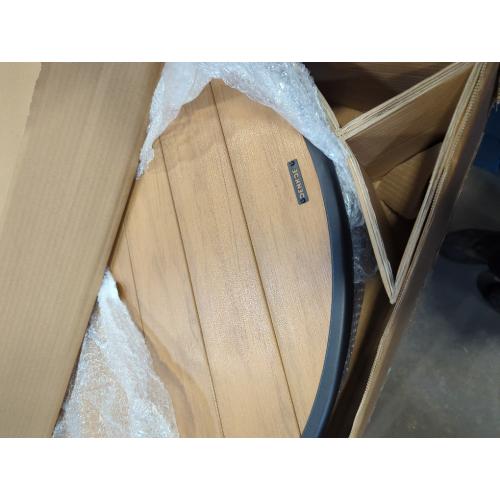 DENKOE 32 Inch Round Fire Pit Table with Fire Pit Grill, Extra Thick, Heavy Duty Fire Bowl, Deep Outdoor Firepit, Wood Burning Firepits for Outside Patio, Backyard Fire Pits, Large BBQ Pit