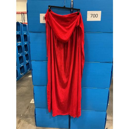 XL Halloween Hooded Cloak Full Length Velvet Cape with Hood for Halloween Cosplay Costume,59 inch