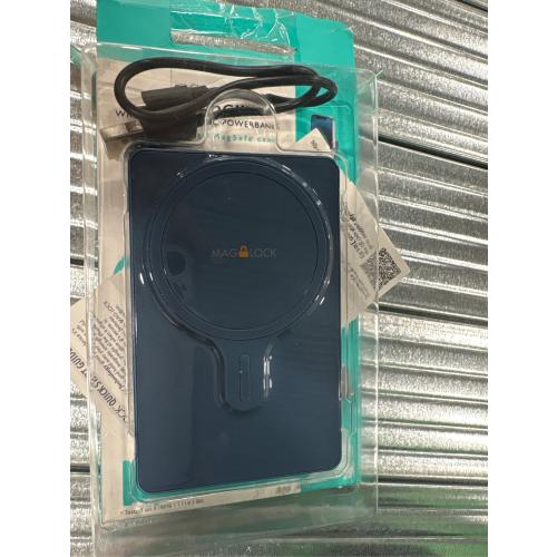 myCharge Maglock 3k 3000mAh/12W Wireless Charger   USB-C Power Bank - Blue