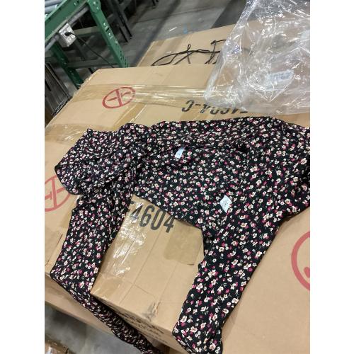 Haute fox XXL women’s flower top tie shirt