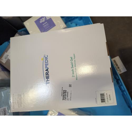 Therapedic 2-Inch Swirl Gel Memory Foam Queen Mattress Topper