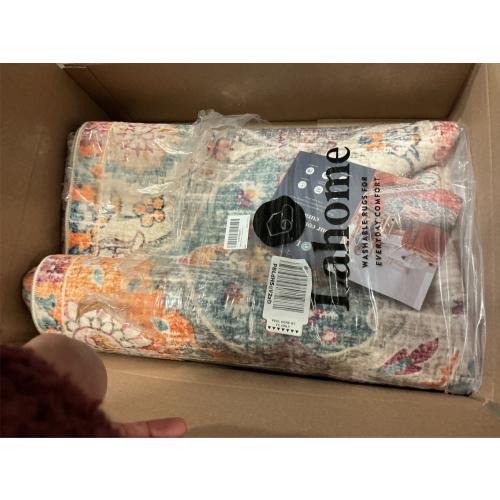 Lahome Moroccan Trellis Washable Area Rugs 5x7, 5x7 Area Rugs for Living Room Bedroom, Indoor Non-Slip Large Oriental Accent Throw Carpet for Kitchen Entryway Bathroom Office, Cream/Multi