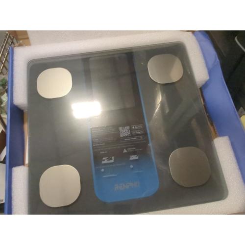 Color Grey RENPHO Smart Scale for Body Weight, Weight Scale with 7-in-1 Large Display for BMI, Body Fat, Muscle Mass, 13 Body Composition, High Accurate Bluetooth Scale, 500lbs, 11.8, Elis 2XL