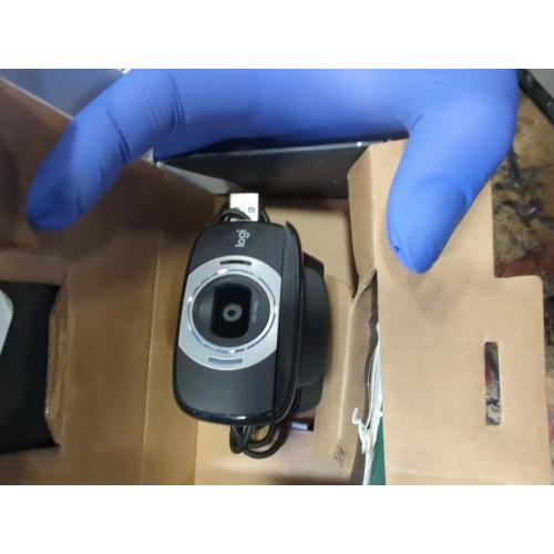 Logitech HD Laptop Webcam C615 with Fold-and-Go Design, 360-Degree Swivel, 1080p Camera