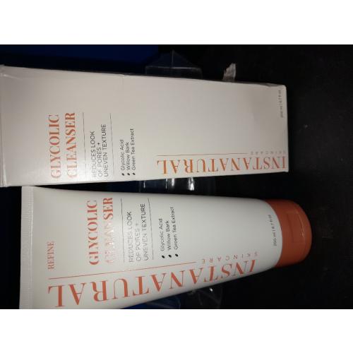 InstaNatural Glycolic Acid Cleanser Face Wash for Women & Men, Gently Exfoliating, Pore Minimizer, Anti Aging, Blackhead Remover, Acne Facial Treatment with Botanical Extracts, 6.7 Fl Oz