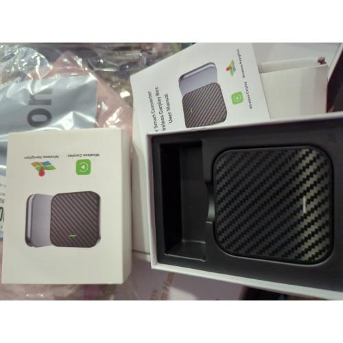 Wireless CarPlay Adapter for iPhone iOS10  / Android11 , 2-in-1 Apple Carplay & Android Auto Adapter with Extension Cable USB-A & USB-C, Stable Control No Delay Compatible 1000  Car Models (2016 )