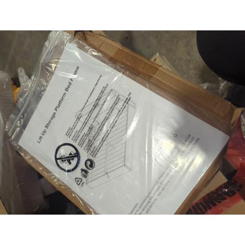 Size Queen Color brown Size Lift Up Storage Bed Frame, Wooden Platform Bed Frame with Lifting Storage & Charging Station, No Spring Box Needed/Noise Free, Rustic Brown