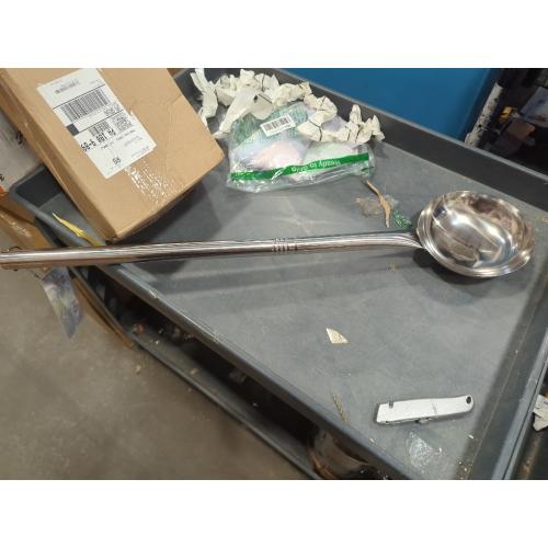 Extra Large 46” Stainless Steel Spoon – Giant Lightweight Cooking Ladle for Commercial & Home Use – Nearly 4ft Long Industrial Very Big Kitchen Spoon for Soups, Chili, Stock Pots, or Theater Prop