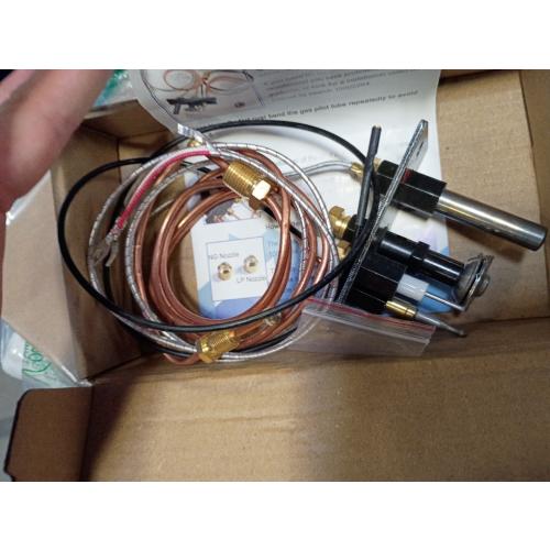 10002264 Pilot Assembly NG Fireplace Replacement of HHT Majestic & VC NG Pilot Assembly for Fireplaces, Fryer with 750mV Thermopile