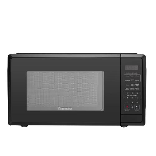 Kenmore 1.1 cu ft Microwave Oven Black: Countertop Oven, 1000W, Child Lock, 6 Programs,
