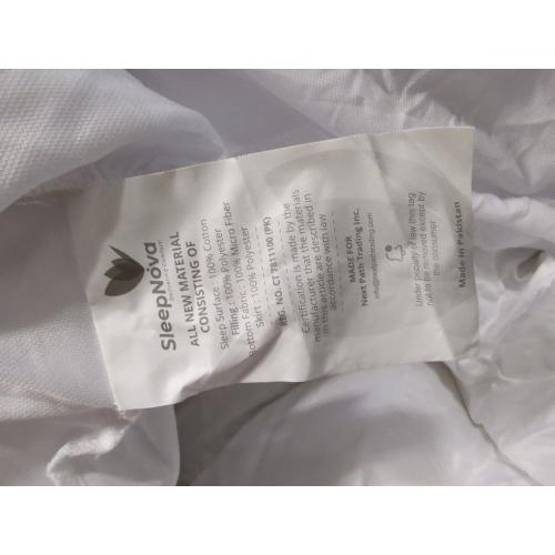 White 100% Cotton Top Queen Mattress Topper, Breathable & Cooling Mattress Topper, Elastic Fitted Mattress Pad, Mattress Cover for Back Pain Relief