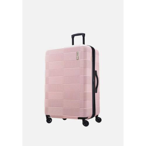 American Tourister 28 Checkered Hardside Spinner Suitcase - pink