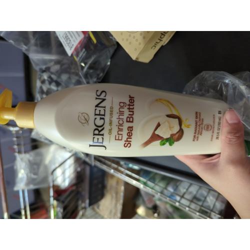 Jergens Shea Butter Hand and Body Lotion, Deep Conditioning Moisturizer, 3X More Radiant Skin, with Pure Shea Butter, Dermatologist Tested, 26.5 Oz