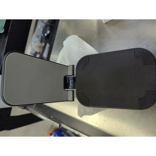 OCYCLONE Phone Stand, Adjustable Height and Angle Foldable Cell Phone Stand Holder for Desk, Taller iPhone Stand Compatible with 4.7-13 Smartphones iPad Tablet, Black