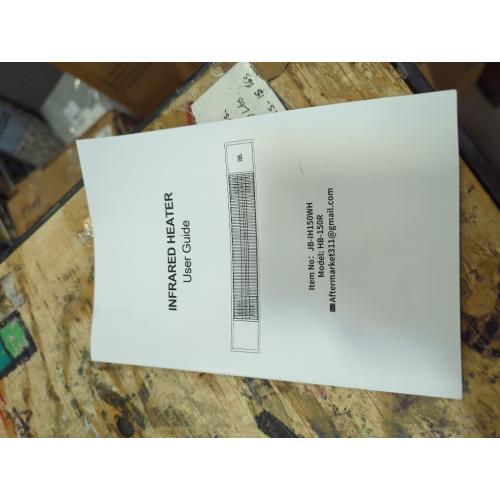 Wall-Mounted Electric Patio Heater, 34 1500W Infrared Heater With Motion Sensor, IPX5 Waterproof, 9 Heat Level & 9H Timer, Indoor & Outdoor Heaters for Patio, Backyard, Garage, and Decks