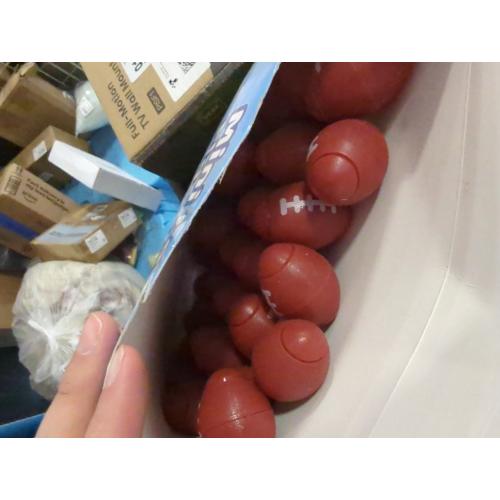 GIFTEXPRESS Football Fidget Spinners - 36 Piece Brown Color Kids 2 Party Favor Toys - Bulk Mini Foot Ball Stress Toy for Boys & Girls Birthday Gift