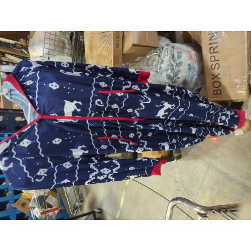 Size L...Sexy Christmas Pajamas for Women Hooded Onesie with Pockets Xmas Reindeer Print Sleepwear One Piece Jumpsuit