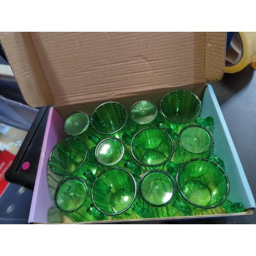 ZZYFGH Plastic Cactus Shot Glasses(Set of 12), 2 Oz Green Cute Cactus Tequila Glasses for Western, Bachelorette, Cinco de Mayo, Tequila, Fiesta Themed Party Supplies