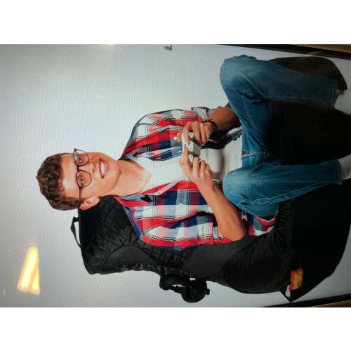 Throne Boss Gaming Bean Bag Chair for Adults with High Back – Large Floor Gaming Chair, Easy to Clean Oxford 420D Fabric, Large Side Pockets, Headphone Hanger – COVER ONLY Add 350 Liters Beans (Black)