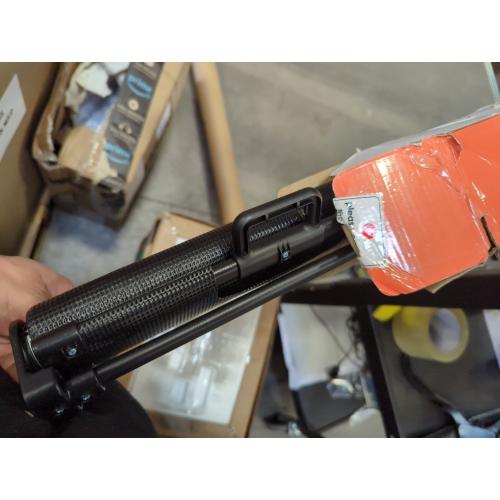 Reinforced 42” Extra Tall Retractable Baby Gates with Rods, Extends up to 60” Wide, Tall Retractable Dog Gate for Doorways Prevent Crawling Through Mesh Pet Gate Indoor Outdoor, Black