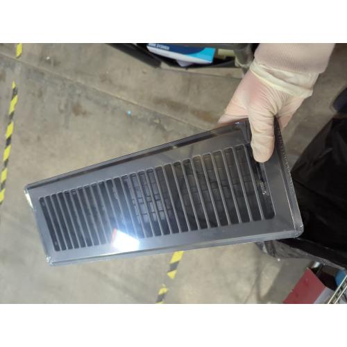 4x14 Floor Register 6-Pack, Heavy Duty Steel Walkable Vent Covers for Home Floor, Adjustable Quiet Airflow Vent Grill, Rust-Proof Black 14x4 Floor Vents