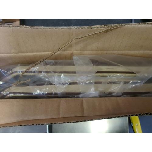 Rectangle Cut Corner Lamp Shades Set of 2, 10.5 x 10x 13 Modern Medium Gold Lampshades with Brown Rim, Included 2 Pack Lamp Harps, Suitable for E26 Base and Saddle Base, Easy Assembly Required