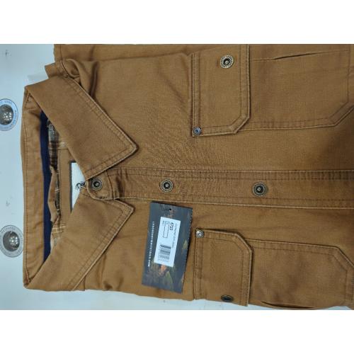 Barley XL Legendary Whitetails Men's Journeyman Flannel Lined Shirt Jacket Water Resistant Waxed Cotton