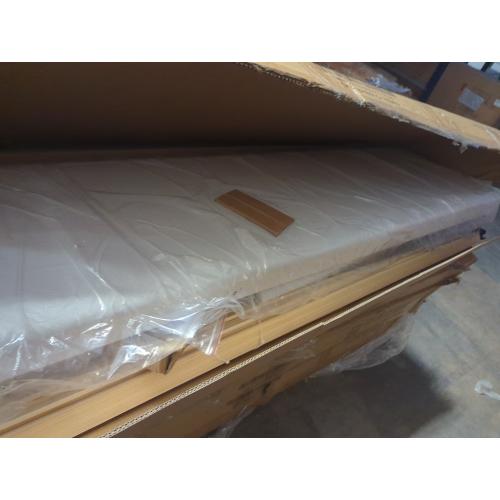 Size king Color White Belo Upholstered Platform Bed