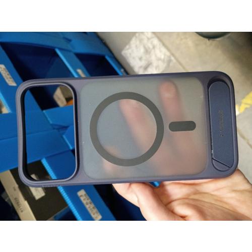 TORRAS Strong Magnetic & Seamless Stand for iPhone 17 Pro Case, Deep Blue | Fit for MagSafe, Adjustable Kickstand, Shockproof Case for iPhone 17 Pro Phone Case with Kickstand, Slim, Translucent
