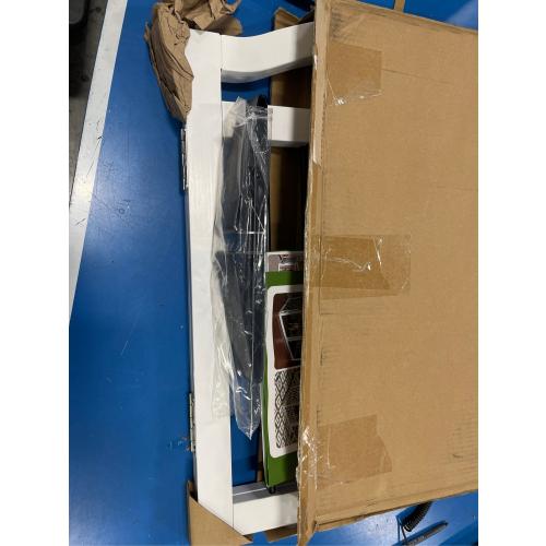 Foldable Freestanding Indoor Dog Gate for Doorways Wooden White Pet Gate for The House Dog Fence with Support Feet Included for Stairs, Hallways, 32 Height,2 Panels