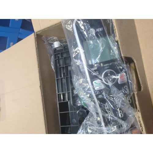 AT&T BL102-3 DECT 6.0 Wall Mount 3 Handsets Cordless Phone with Backlit Display, Black & Silver, 3 Count