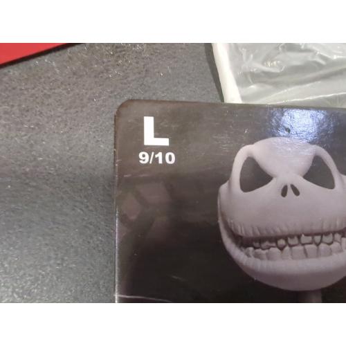 Size L 9/10 Color Black Disney Men's Nightmare Before Christmas Slippers - Jack Skellington Plush Slip-On House Shoe Slides