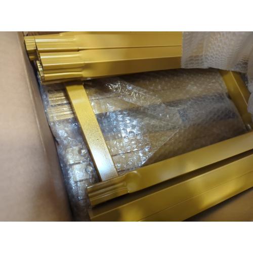 Fomcet 10FT x 10FT Backdrop Stand Heavy Duty with Base, Gold Portable Adjustable Pipe and Drape Kit, Square Metal Arch Party Frame for Wedding Birthday Parties Banquet Decorations