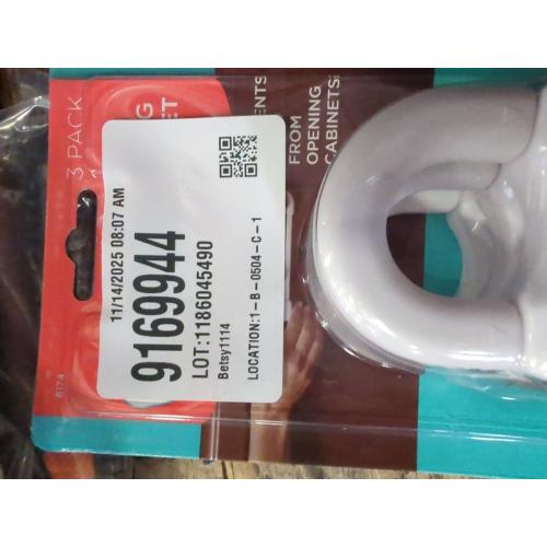 Regalo Home Safety Sliding Locks, Award Winning Brand, Cabinet Handle Lock, Baby Proofing Lock, Child Safety Cabinet Latch, White