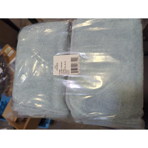 Haven Turkish Cotton 6pc Hand Towel in Celestial Blue