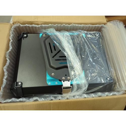 25L Motorcycle Top Case Aluminum Motorcycle Trunk Tour Tail Box with Security Lock for Storage of Luggage Waterproof Motorbike Top Case, black