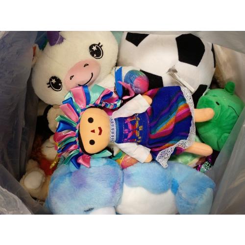 Bag of stuffed animals