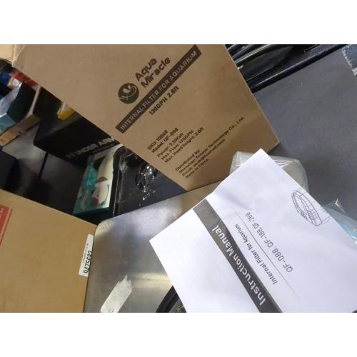 AquaMiracle Aquarium Filter 3-Stage in-Tank Filter Internal Fish Tank Filter Turtle Filter for 10-40 Gallon Fish Tanks with Dual Water Outlet & Aeration