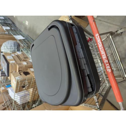 BLACK AND GREY Upgrade XXXL Portable Toilet for Camping, Extra Large Folding Toilet for Adults, Travel Potty for Camping, Hiking, RoadTrip, Car, Tent, Truck Drivers, the Aged