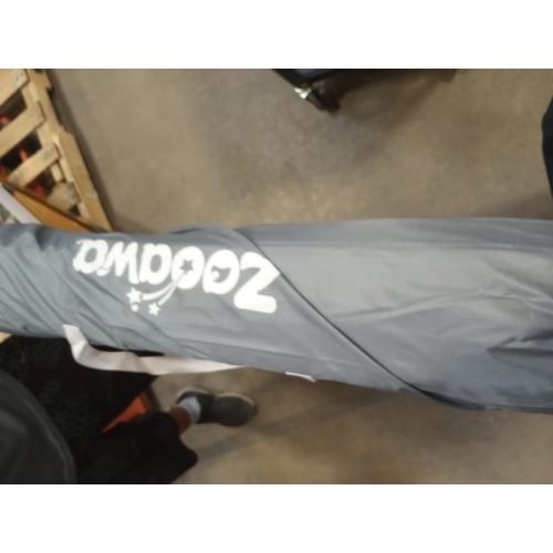 Zooawa Pop Up Playpen for Baby, Portable Playpen for Babies and Toddlers with Removable Sun-Shades& 2 Side UV Covers, Lightweight Outdoor Baby Playpen for Beach Home with Travel Bag,Light Gray