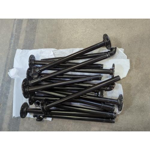 Industrial Pipe Shelf Brackets 10 PCS Wall Mount DIY Shelving Brackets 12 in Shelf Bracket Kitchen Floating Pipe, Included Accessories