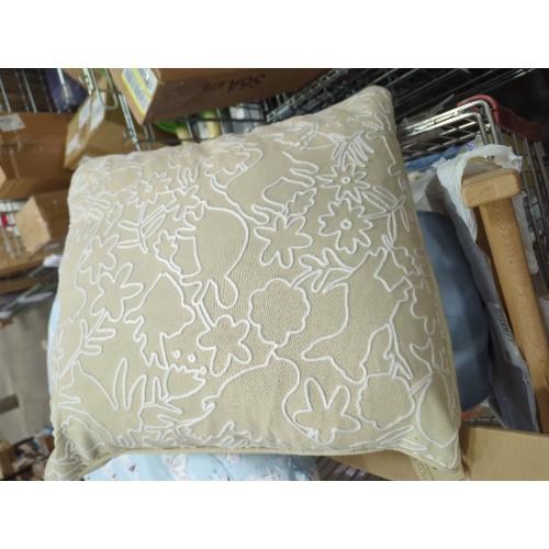 JadeRich Embroidery Lace Pillowcase Home Decor Zipper Cushion Cover Sofa Bed Square Pillow Cover 18x18